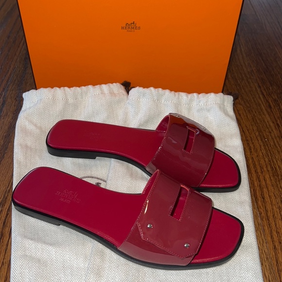 HERMES Calfskin View Sandals - Full Set 🧡 - Picture 3 of 7